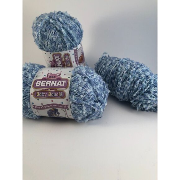 Bernat Baby Boucle Yarn Light Blue - Picture 1 of 3